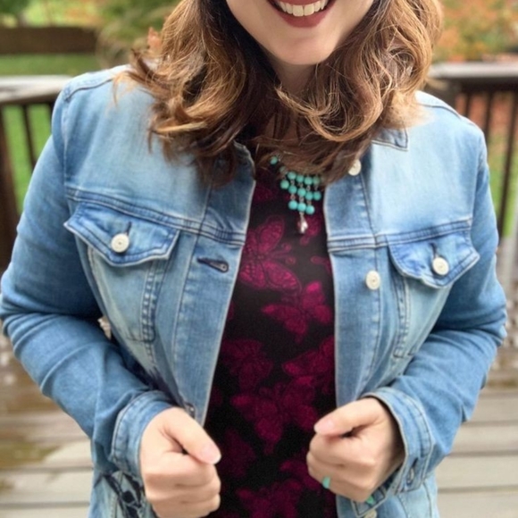 LuLaRoe BNWT S Emily dress - magenta butterflies 🦋 - Picture 11 of 11